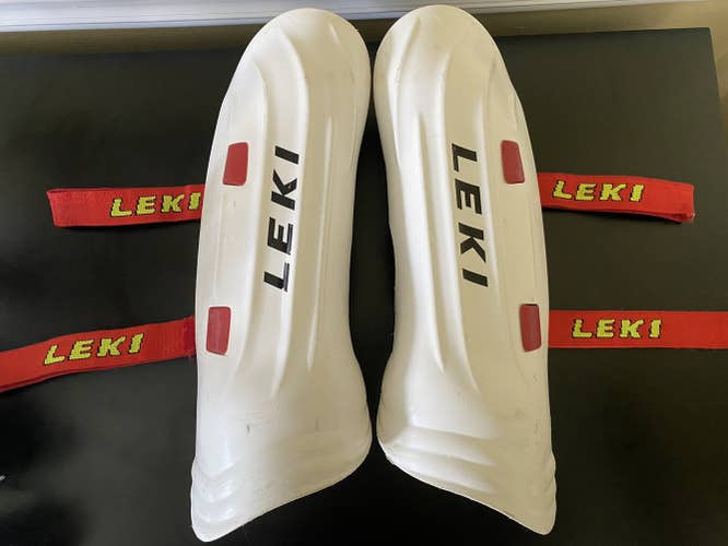 Leki Shin Guard - White 15.75in