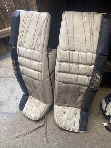 White Used Senior 33" Brian's Regular G-Netik Pro 2 Goalie Full Set