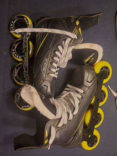 Junior Used CCM Inline Skates Regular Width Size 5