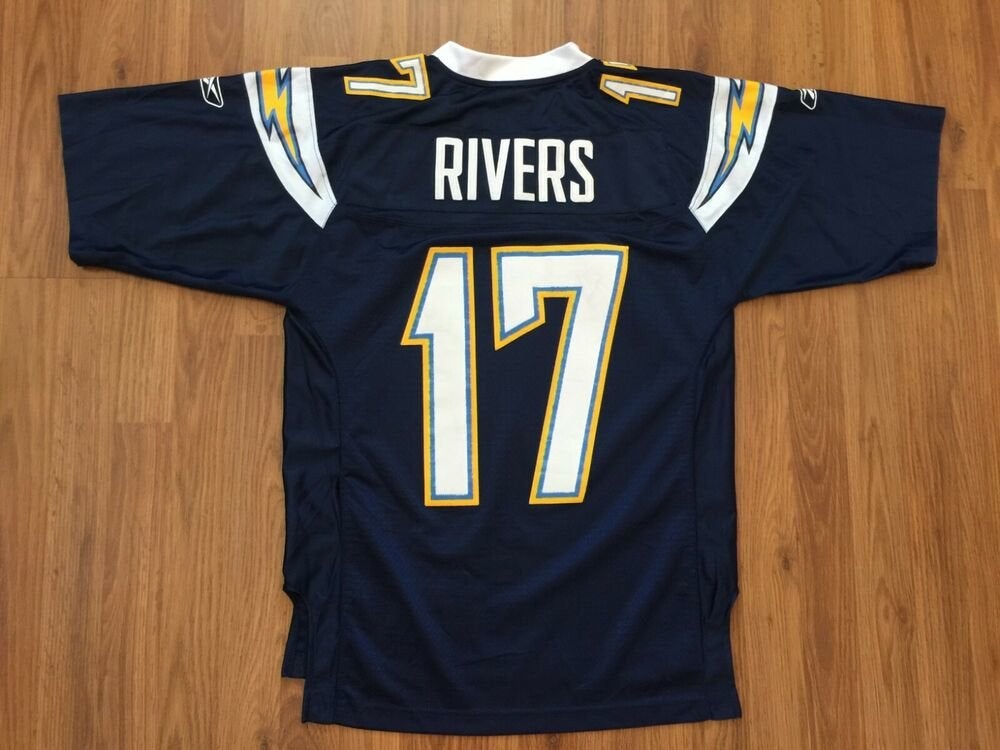 San Diego Chargers Reebok Stitched Philip Rivers Powder Blue Football  Jersey 52