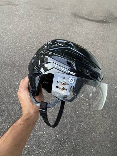 True Hockey Helmet Black / Small Used With Visor