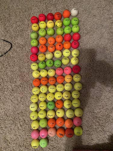 119  Colored Golf Balls