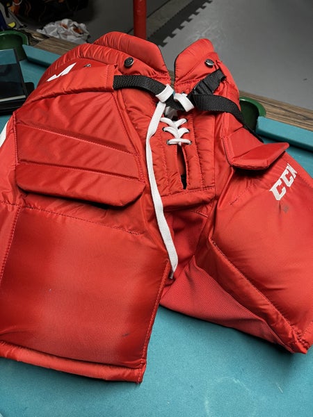 CCM Premier R1.9 Senior Goalie Pants Red Medium