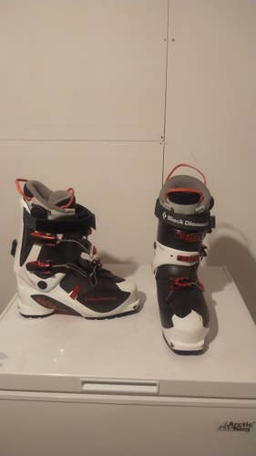 Size 9.5 Used Men's Black Diamond Alpine Touring Ski Boots Medium Flex