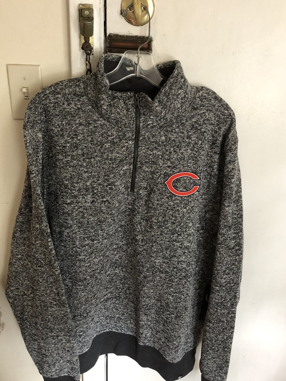 Chicago Bears Hoodie Sideline Logo Performance Pullover Sweatshirt Jacket  Coat