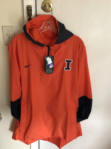 Illinois Fighting Illini Nike men’s NCAA 1/4 zip storm jacket XL