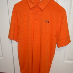 Orange Adult Men's Used Small Under Armour Shirt
