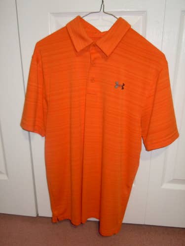 Orange Adult Men's Used Small Under Armour Shirt