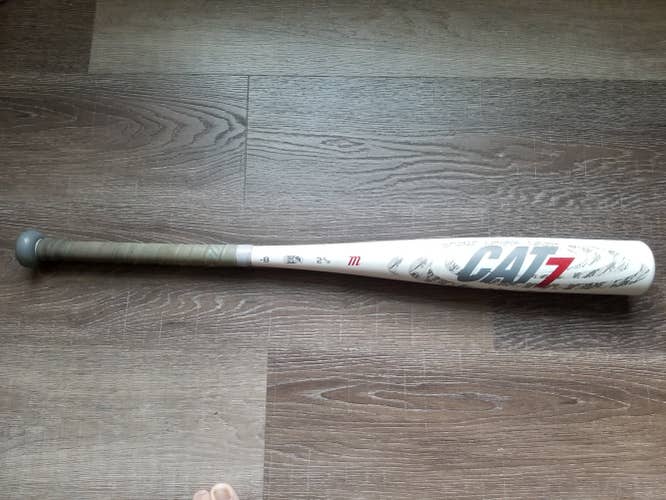 Used Kid Pitch (9YO-13YO) USSSA Certified 2017 Marucci Alloy CAT 7 Bat (-8) 22 oz 30"