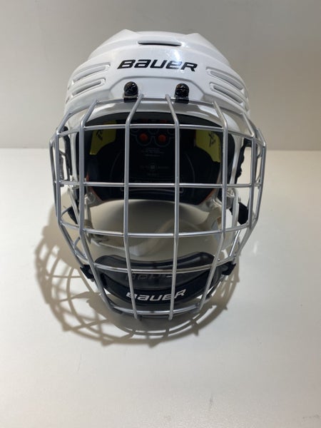 Bauer Re-Akt 75m White Hockey Helmet & Silver Cage