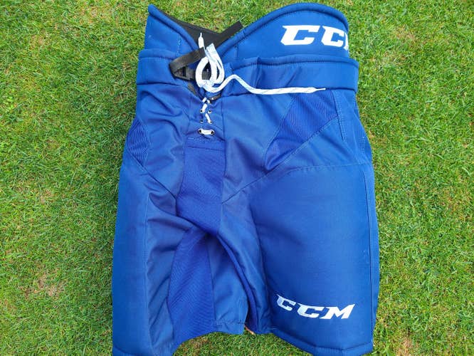 Blue Senior New Large CCM HP31 PRO Hockey Pants Pro Stock + 2 inches length