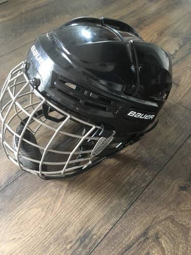 Black Used Large Bauer IMS 5.0 Helmet