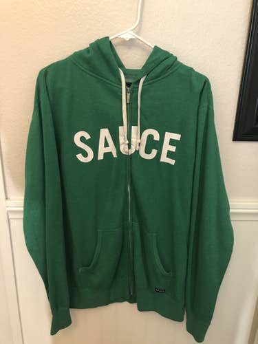 Large Green Sauce Hockey Full Zip