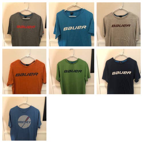 Set Of Bauer Hockey Shirts Size Large