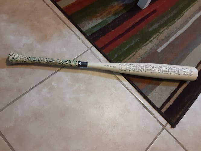 Used Kid Pitch (9YO-13YO) USSSA Certified 2020 Warstic Alloy Bonesaber Bat (-5) 26 oz 31"