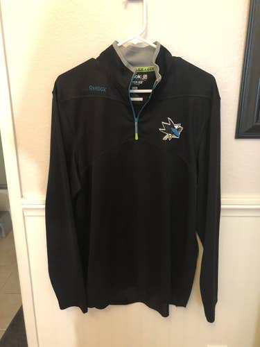 Large Reebok San Jose Sharks Quarter Zip