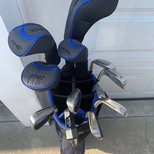 Top F-light Tour Gently Used Right Handed Stiff Flex 12 Pieces Clubs (Full Set)