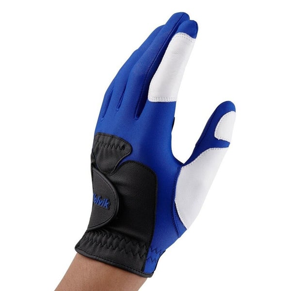 Volvik Golf Men's EZ Fit Golf Gloves Blue Black White Left Hand Glove M/ML L/XL