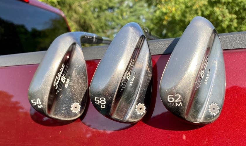 Vokey SM 7 Wedge set of 3 - 54, 58, 62 - Winn Dritec Midsize Grip