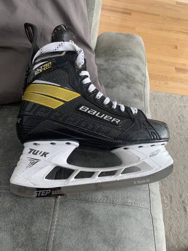 Pro Stock W Nylander Black Step steel Ultrasonic Bauer Supreme size 7 Fit 2 Ultrasonic Hockey Skates