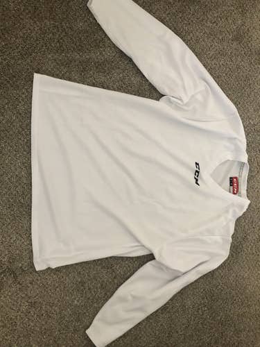 White Adult New Unisex Medium CCM Jersey