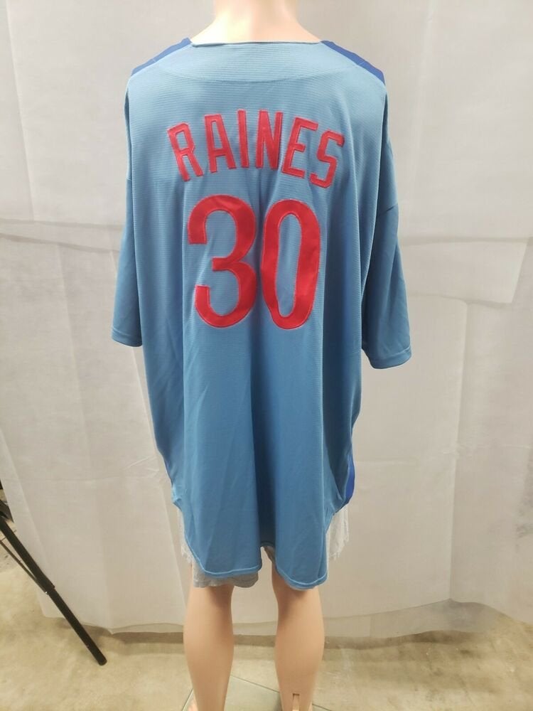 MAJESTIC  TIM RAINES Montreal Expos 1981 Cooperstown Baseball Jersey