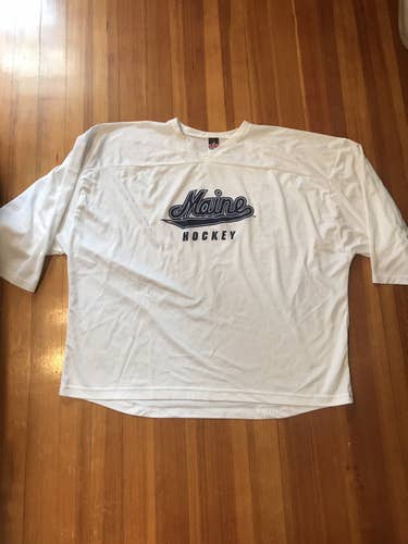 White UMaine 3XL Jersey