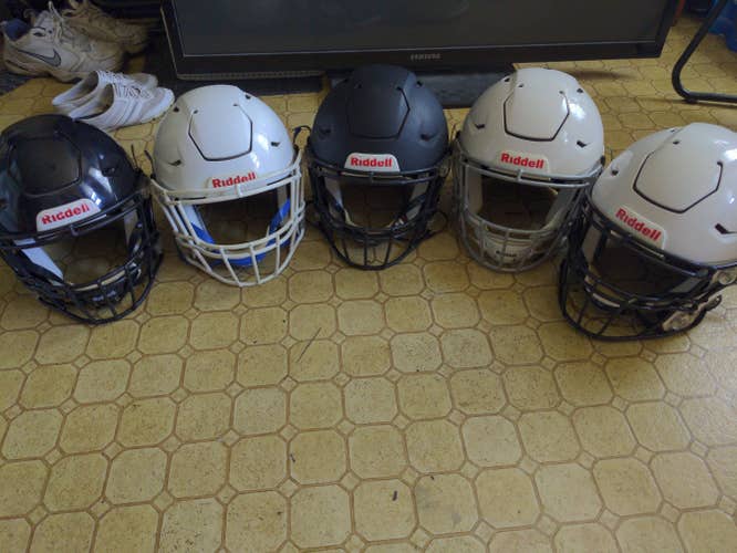 5 Riddell SpeedFlex Helmets