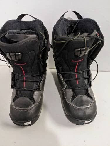 Salomon Women's Ivy Snowboard Boots Size 8 Black Used