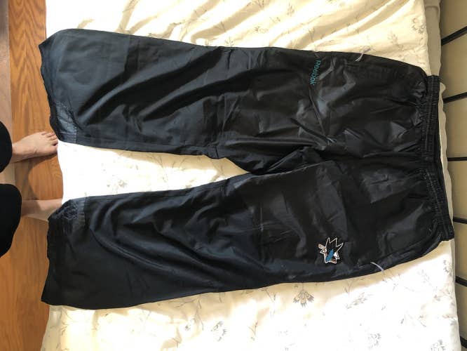 New Large Reebok Player Issued San Jose Sharks Coaching Pants