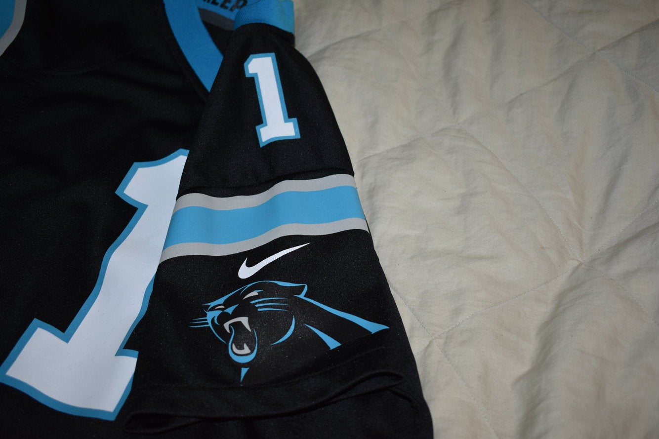 Cam Newton Stitched On-Field Carolina Panthers Jersey