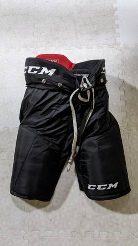Black Senior Used Large CCM Hockey Pants