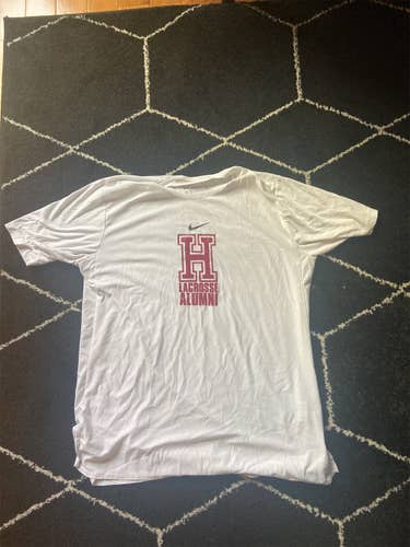 Harvard lacrosse Alumni Game Shooting shirt