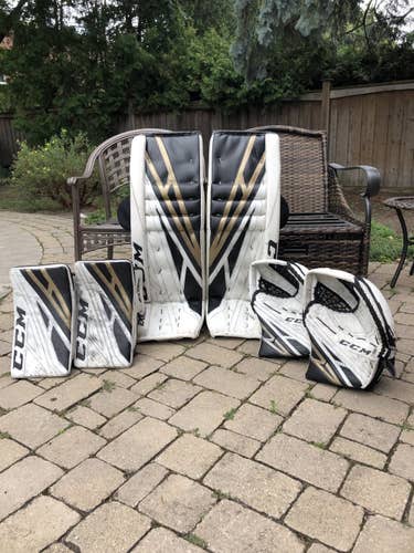 Black Used 34" Regular Pro Stock Extreme Flex 4 Goalie Full Set