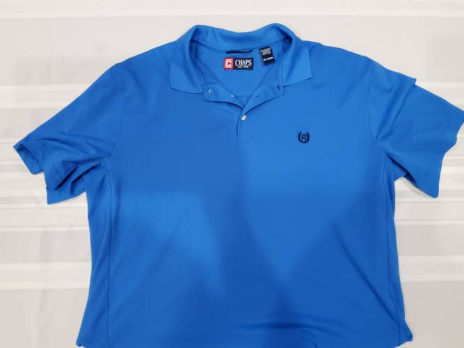 Blue Adult Men's Used XL Chaps Golf Shirt