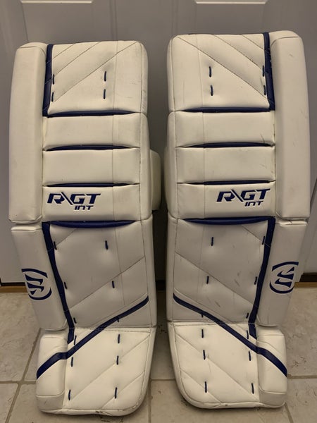 Blue Used Intermediate 32"+1 Warrior Ritual GT Goalie Leg Pads
