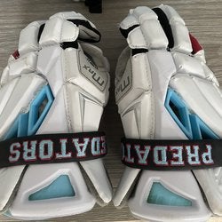 White New Player's Maverik 13" Max Lacrosse Gloves