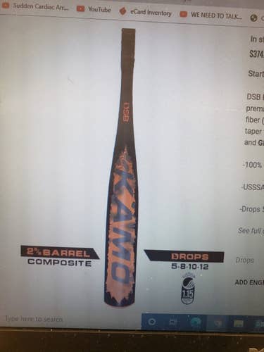 Slightly Used Dirty South 33 Drop 5 Baseball Bat