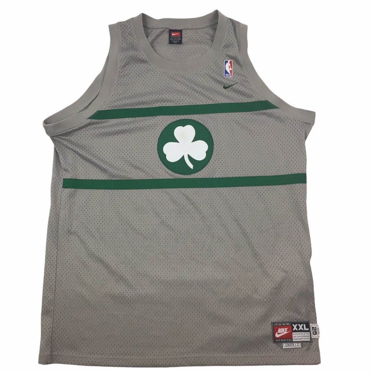 NBA Boston Celtics Paul Pierce 34 Nike Gray Shamrock Sewn Jersey Men L