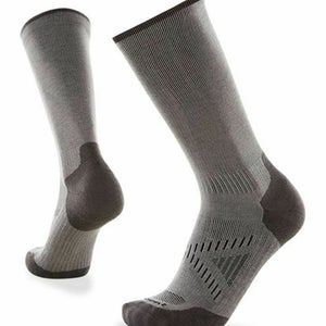 ?MEN’S LE BENT “OUTDOOR/HIKING” CREW SOCKS (NO STINK) (XL) 12-14.5 GRAY