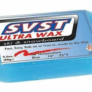 SVST ULTRA SKI AND SNOWBOARD WAX BLUE TEMPERATURES 10 - 22 DEGREES - 70 GRAMS