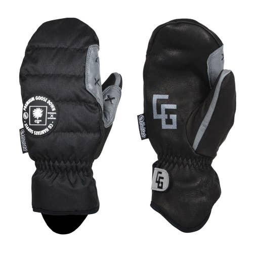 CANDYGRIND CG HABITATS "WORKMAN’S MITTEN X" GOOSE DOWN (BLACK) LARGE w/ CG BALACLAVA (BACKWOODS)