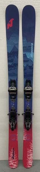 WOMENS NORDICA SANTA ANA 93 USED DEMO SKIS W/ MARKER GRIFFON TCX BINDINGS 169CM