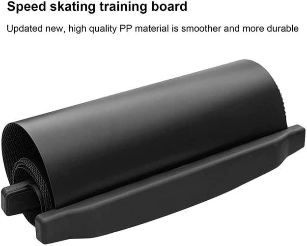 Slideboard with booties.  Hockey and skating trainer