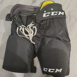 Black Senior Used Medium CCM Tacks 9080 Hockey Pants