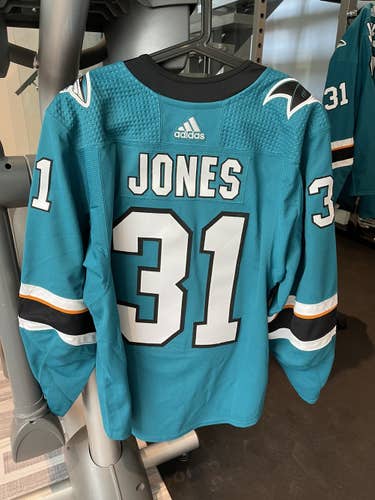 Martin Jones San Jose Sharks Adidas official home game jersey