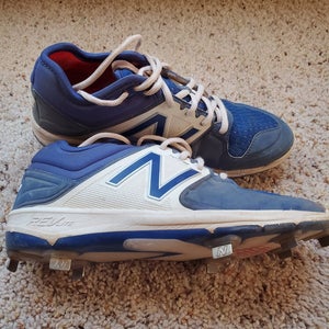 Blue Used Youth Kid's Size 7.0 (Women's 8.0) Metal New Balance High Top