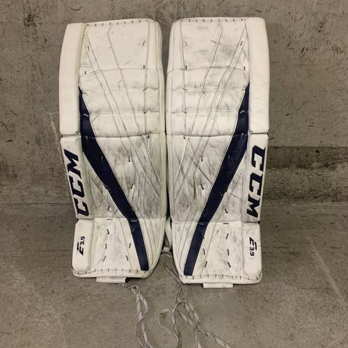 Blue Used 34" CCM Extreme Flex E3.9 Goalie Leg Pads