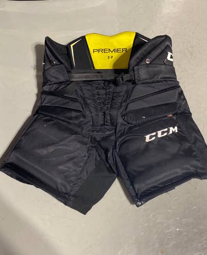 Black Senior Small CCM Pro Stock Goalie Pants
