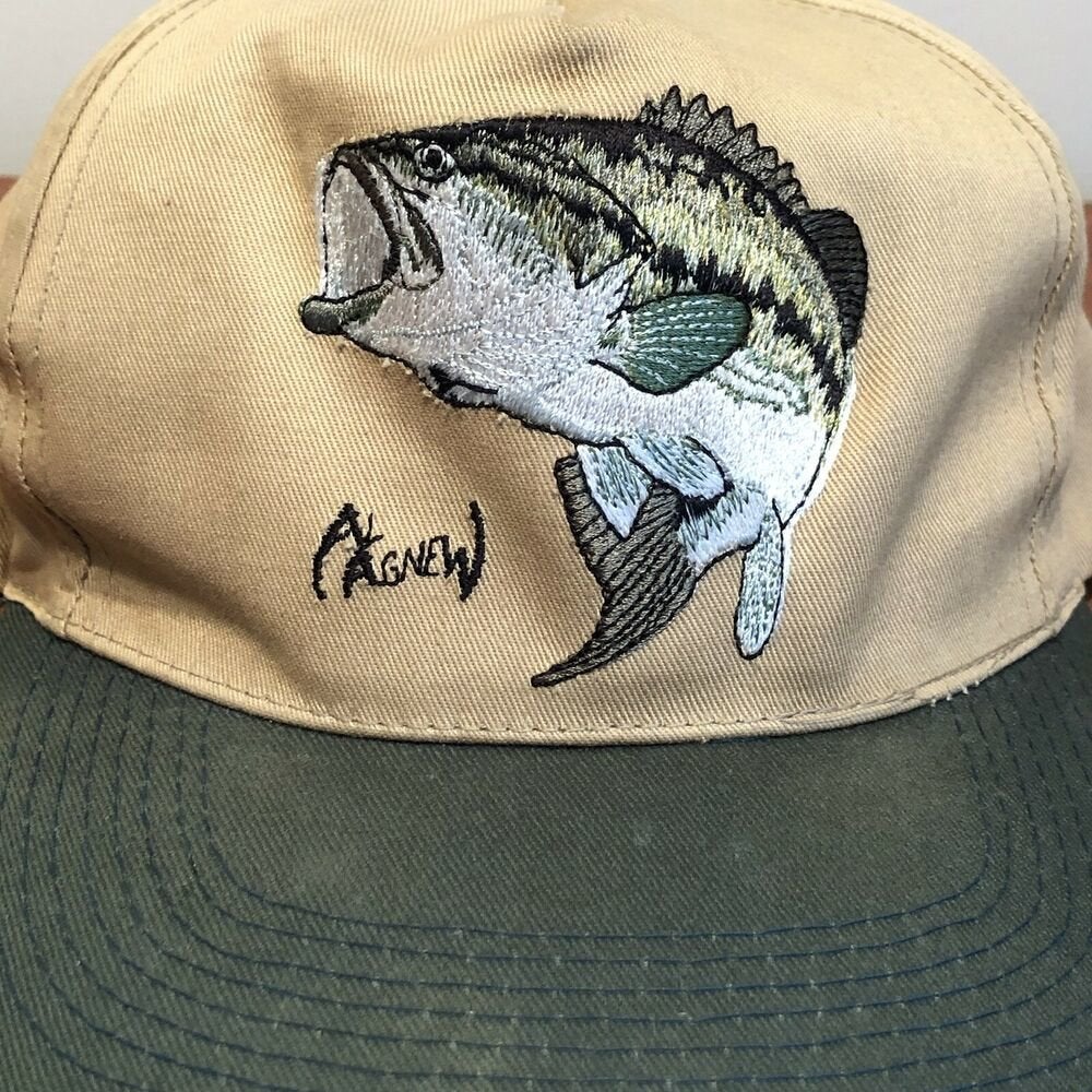 Bass Fishing Hat Snapback Cap Vintage 90s East Harbor State Park